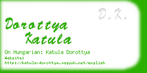 dorottya katula business card